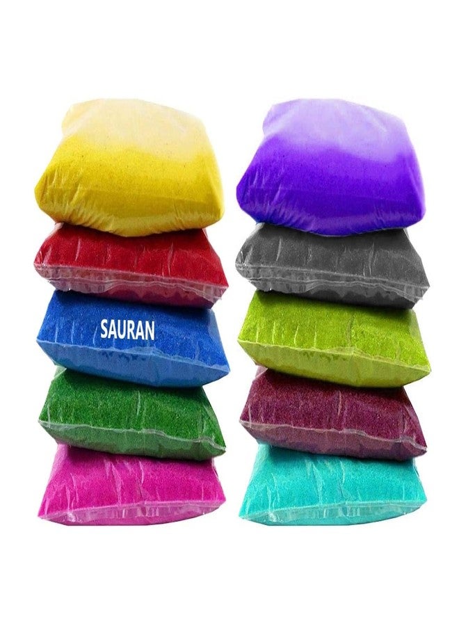 SAURAN Rangoli Colour for Creativity, Diwali Floor Decoration (Multicolour Pack of 10) - Image 1